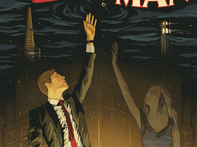 Magic Man Poster illusion illustration magic man poster san francisco