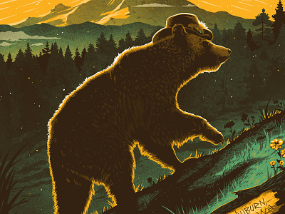Chris Stapleton Poster bear chris stapleton forest mountains mt rainier pnw poster seattle