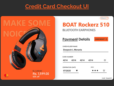 Credit Card Checkout UI - Daily UI Challenge