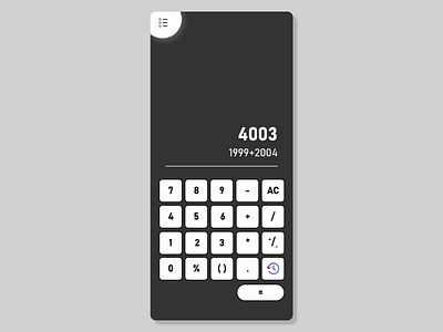 Calculator UI Design