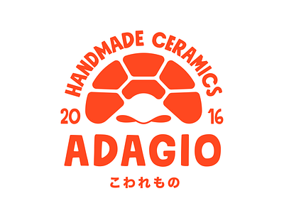 Adagio adagio berlin branding ceramic handmade identity italy japan logo mug pottery turtle