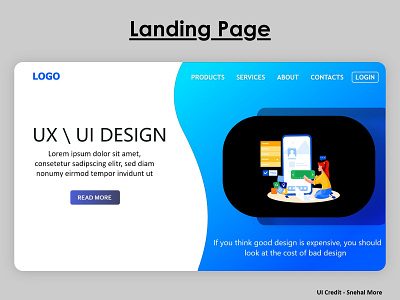 Landing Page UI (UI/UX Design) adobe adobe xd brand brand design branding daily ui dribblers landing page landing page ui ui ui design ui inspiration uiux ux ux design web web design web development