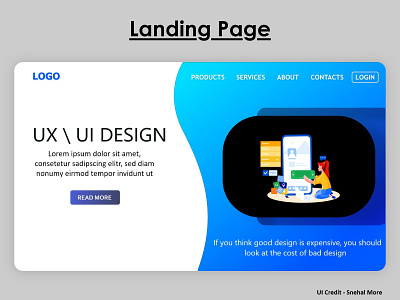 Landing Page UI (UI/UX Design)