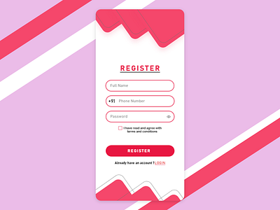 Register Page UI Design