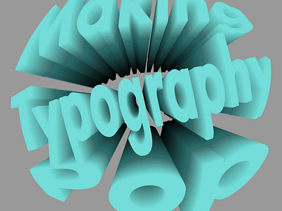 Type Pop 3d 3d art 3d type adobe illustrator illustration illustrator logo type typography vector