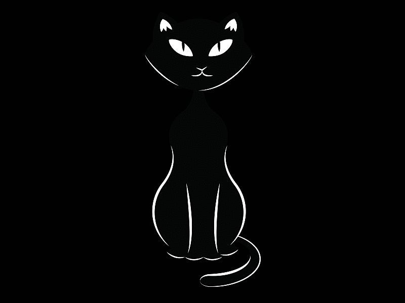 They watch you while you sleep! animation cat cat illustration