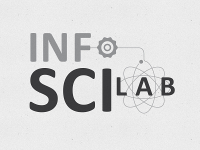 Information Science Laboratory Logo brand branding gear identity information information science logo logomark logotype mark molecule science