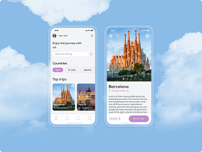 Travel App Concept mobile app travel app ui