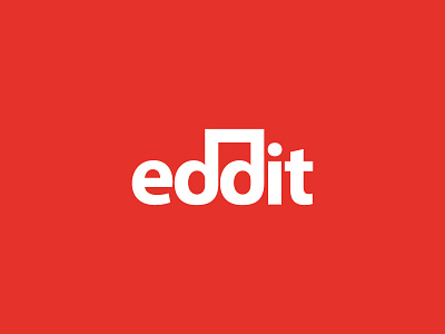 Eddit concept logo edditing logo music