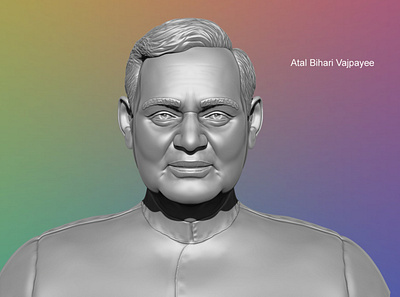 Vajpayee - Bust Design 3d 3dprinting ancient art artistic blender character design design history miniature sculpting zbrush