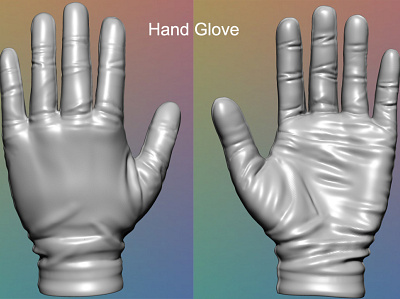 Hand Glove - 3D Sculpt 3d 3dprinting ancient art artistic blender character design design miniature zbrush