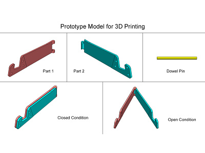 Mobile Holder - 3D Model 3d 3dprinting art artistic blender creative design keyshot product design solidworks