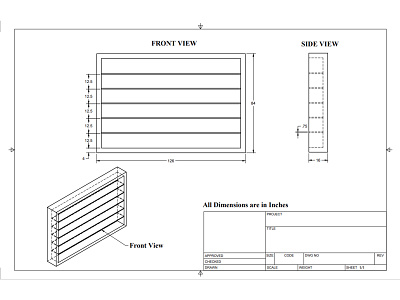 Simple Rack 2d 2d drawing art artistic autocad design drafting drawings manufacturing solidworks