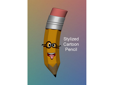 Stylized Cartoon Pencil 3d 3dprinting art artistic blender cartoon design character design design miniture solidworks zbrush
