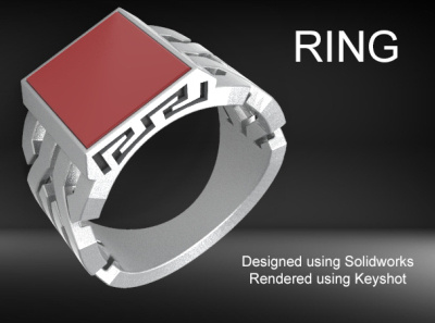 Ring - 3D Model 3d 3dprinting art artistic blender creative design futuristic jewellery design product design solidworks