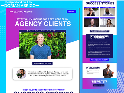 Agency Website Design Mockup Landing Page Template