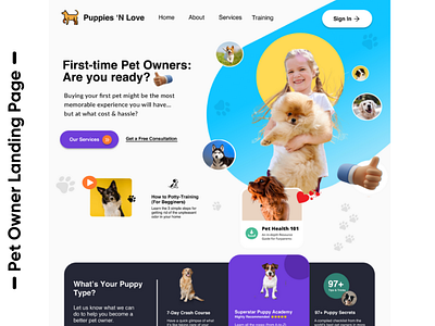 Dog Owner Landing Page | Wordpress, Unbounce & Clickfunnels branding clean concept design ecommerce graphic design modern photography photoshop symbol texture type typography ui uiux ux website