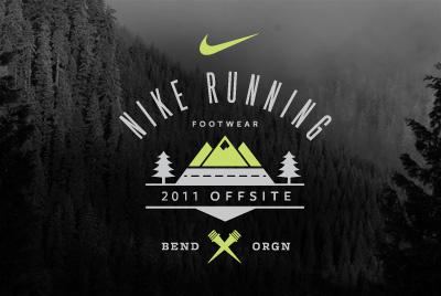 Nike Running Offsite Lockup lockup logo nike running typography