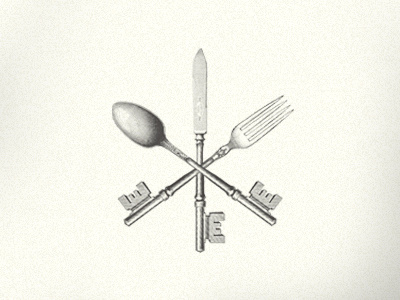 Private Social Emblem dallas derry engraving illustration logo restaurant tiffany topchef