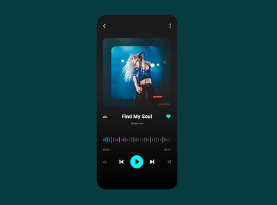 Music Player App app mobile music player screen trend ui ux