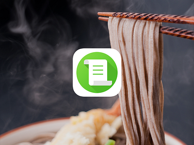 Gourmet menu app flat gourmet icon ios ios7 ipad menu simple