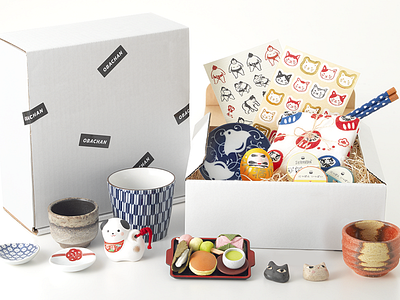 Get Obachan box ceramic chopsticks cup design homeware japan japanese stickers subscription subscriptionbox toy
