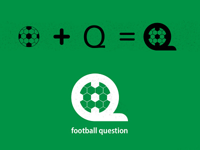 Football question logo design