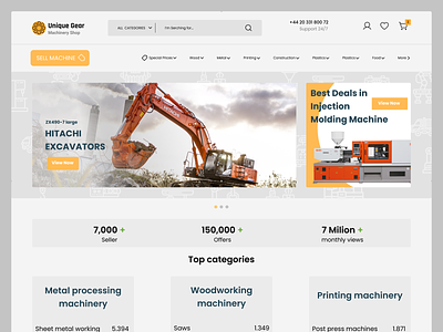 Online network for machines and commercial vehicles