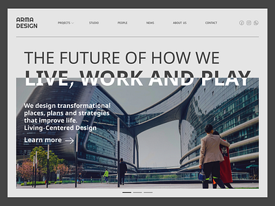 Architecture studio Landing Page Websites