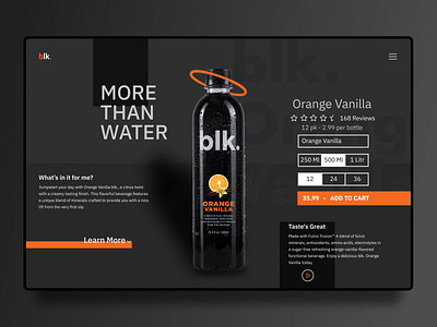 blk. water landing page