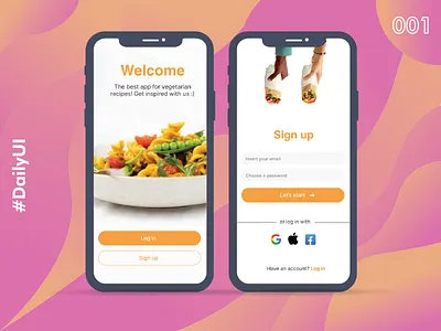 Daily 001 - Sign up app dailyui design figma interface sign signup ui ux