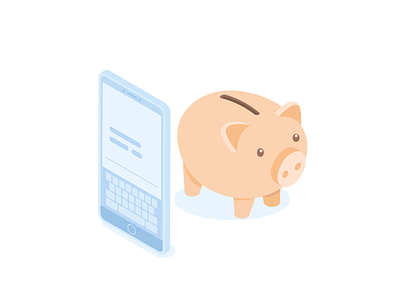 🐷 Keep SMS costs low 💰 2fa authentication illustration motion graphics optimize cost piggy bank sms two factor authentication typing biometrics typingdna verify