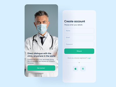 Sign Up — #001 app design mobile personal account ui ux