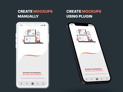 Create Mockups app design graphic design ui ux