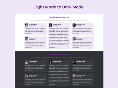 Light Mode to Dark Mode