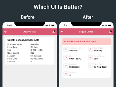 Which UI Is Better? app design typography ui ux
