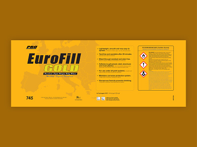 ProLine EuroFill Gold Label branding design label design packaging