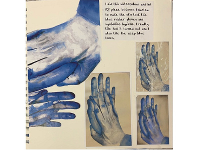 Observations - (6/6) a level art artist covid 19 edits fine art hands ink observation