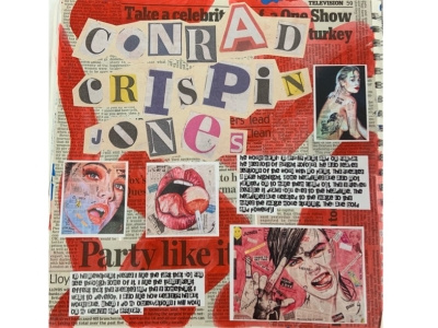 Artist Research 2 - (1/4) a level art artist artist research conrad crispin jones fine art newspaper sketchbook