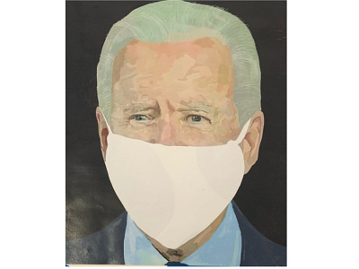 Observations 2 - (1/4) a level art artist biden collage covid 19 digital fine art joe biden sketchbook