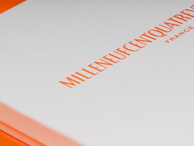 Milleneufcentquatrevingtquatre identity logo logotype print typeface typography