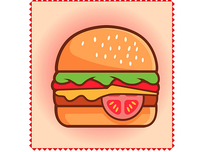 burger illustration vector