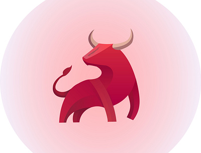Bull illustration logo vector