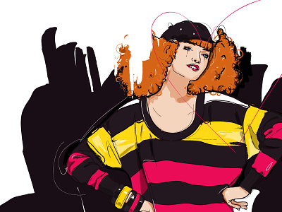 Sonia Rykiel illustration mode vector women