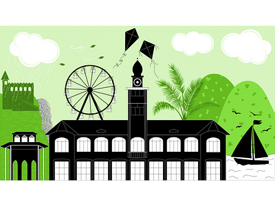 "Rasht" - city illustration