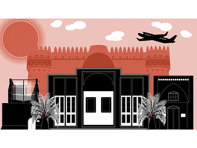 "Sistan and Baluchestan" - city illustration 2d design art illustration vector