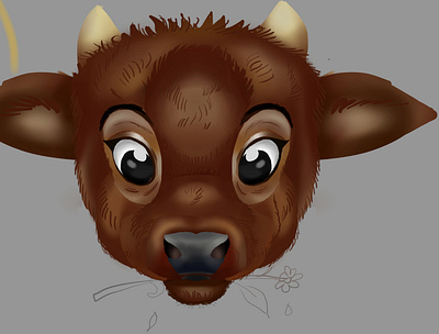 video game cow attempt animal animal portrait animals art character design design illustration