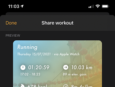 Personal Best – Share screen app fitness health instagram iphone ux workout