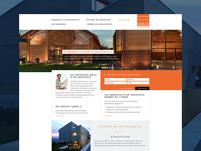Architect website architect clean design layout minimal minimalist simple ui ux web website