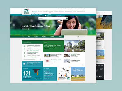 Bank website clean desktop green homepage layout responsive site ui ux web website